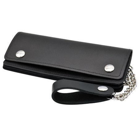 BLACKCANYON OUTFITTERS Leather Chain Wallet Biker Style Bifold USA Made w 12-inch Chain CW7